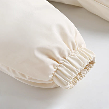Fluffy-Trim Hooded Winter Snowsuit for Toddlers