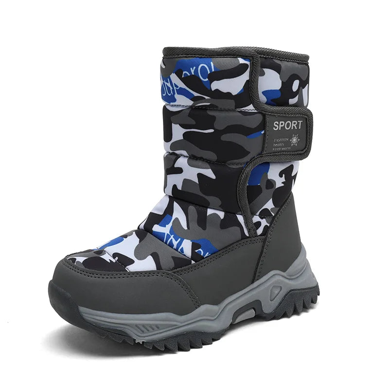 Waterproof Snow Boots for Kids – Plush-Lined Winter Boots with Non-Slip Sole (Toddlers & Youth)