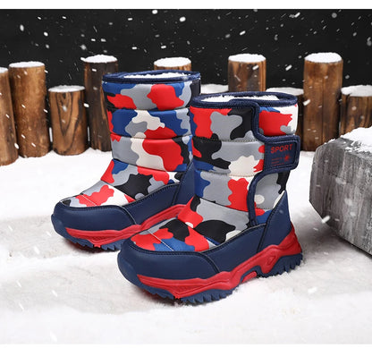 Waterproof Snow Boots for Kids – Plush-Lined Winter Boots with Non-Slip Sole (Toddlers & Youth)