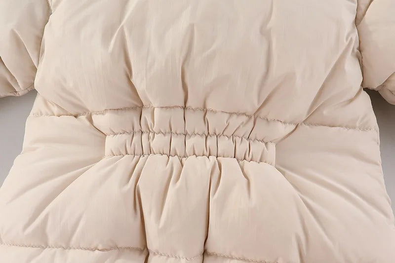 Plush-Lined Winter Baby Snowsuit with Hood & Mittens (0–18 Months)