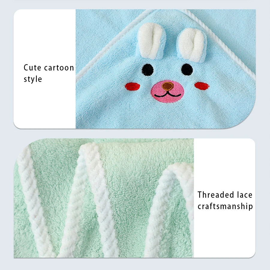 Baby Hooded Animal Bath Towel & Robe – Soft, Absorbent & Cozy