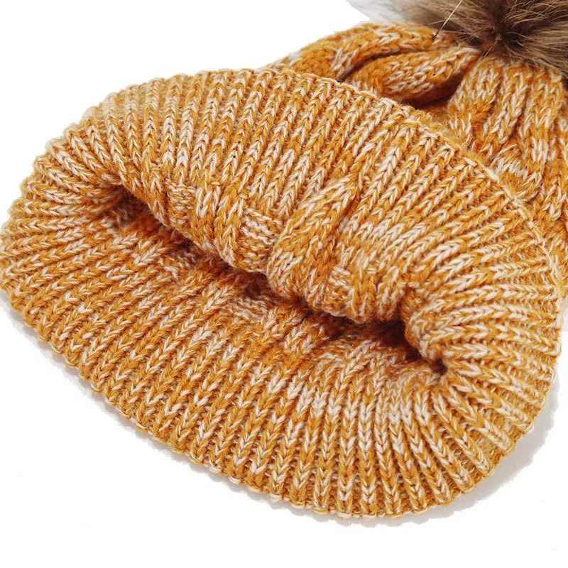 Soft-Knit Pom Pom Winter Trio: Cozy Beanie, Plush Infinity Scarf & Gloves Set