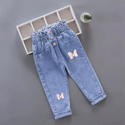Playful Print Straight-Leg Jeans for Girls