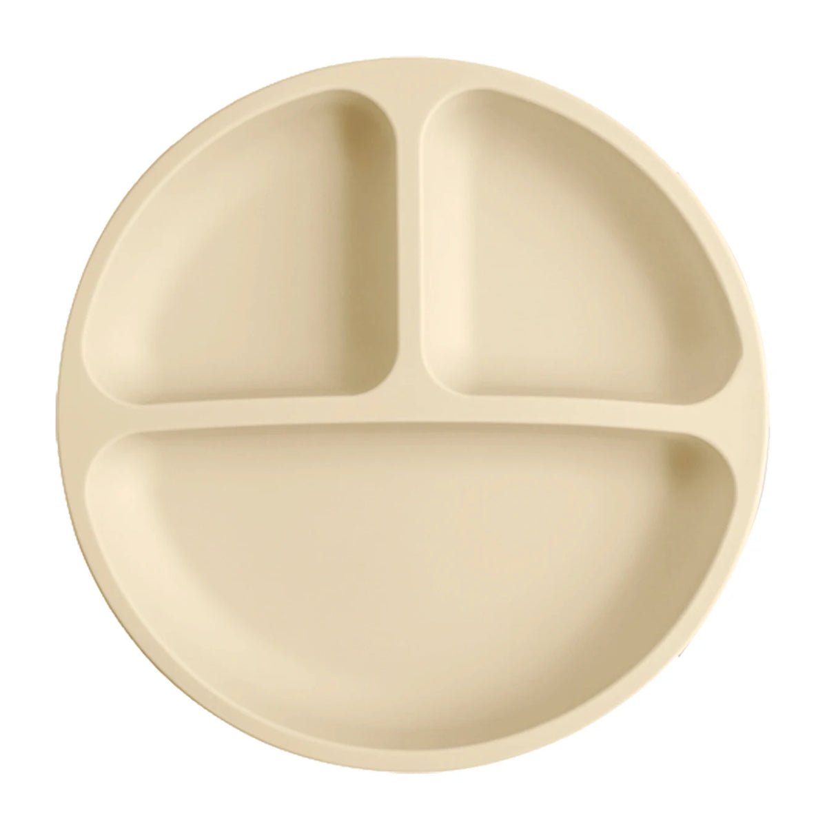 Three-Compartment Silicone Baby & Toddler Divided Plate