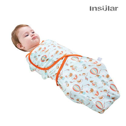 2-Piece Cotton Baby Swaddle Set with Animal & Nature Prints