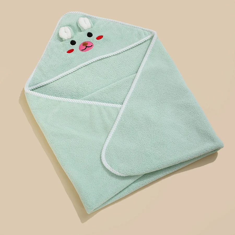 Baby Hooded Animal Bath Towel & Robe – Soft, Absorbent & Cozy