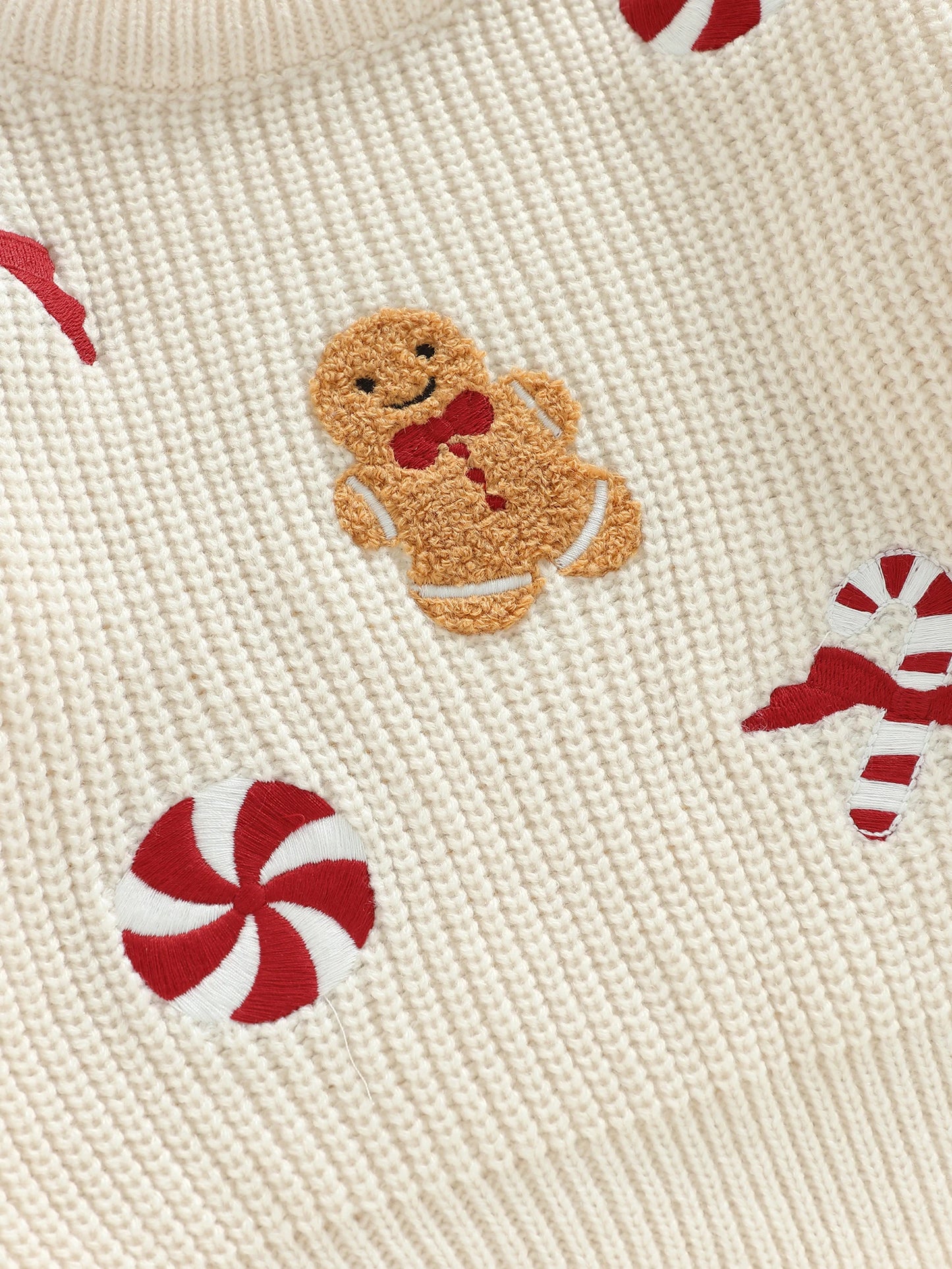 Gingerbread Knit Pullover Sweater for Babies & Toddlers
