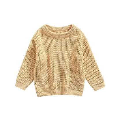 Classic Crewneck Cotton-Blend Knit Sweater for Babies & Kids