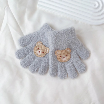 Toddler Plush Cartoon Gloves – Cozy Winter Warmth for Little Hands (Ages 1–3)