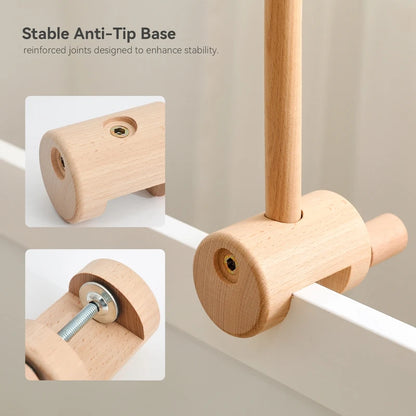 360° Rotating Wooden Crib Mobile Arm & Holder