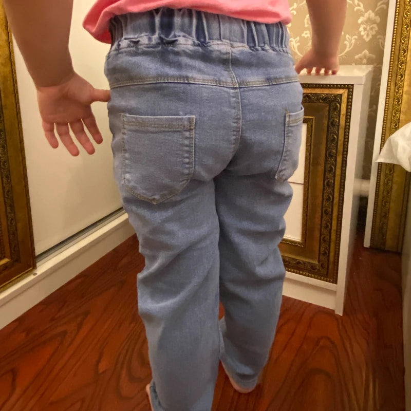 Playful Print Straight-Leg Jeans for Girls