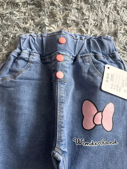 Playful Print Straight-Leg Jeans for Girls