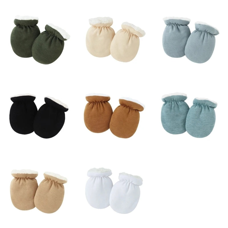 Newborn Anti-Scratch Baby Mittens – Soft Protective Hand Covers (0–12 Months)