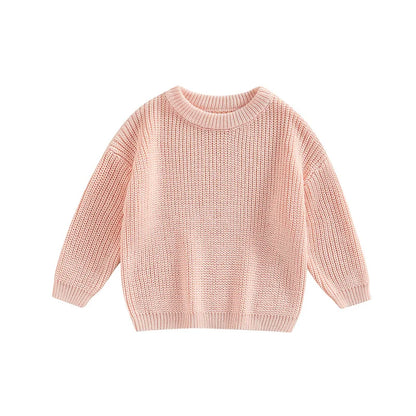 Classic Crewneck Cotton-Blend Knit Sweater for Babies & Kids
