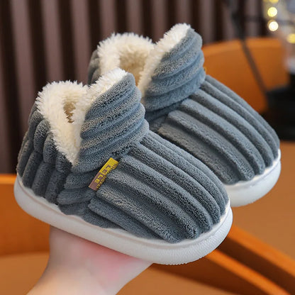 Cozy Winter Slippers for Kids – Plush-Lined, Non-Slip Indoor Shoes (Toddlers & Kids)