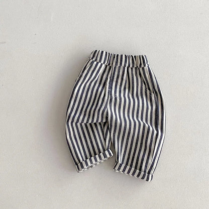 Patch-Pocket Casual Denim Pants for Babies & Kids