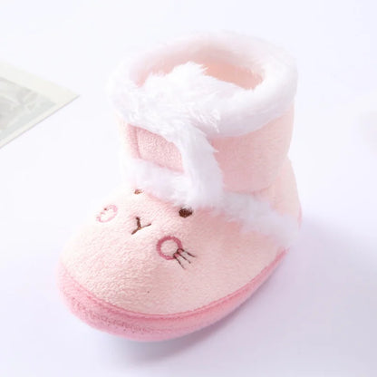Soft Plush Bear Baby Booties – Cozy Winter First Walkers (0–18 Months)