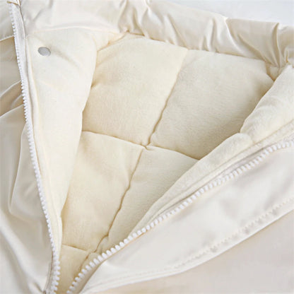 Fluffy-Trim Hooded Winter Snowsuit for Toddlers