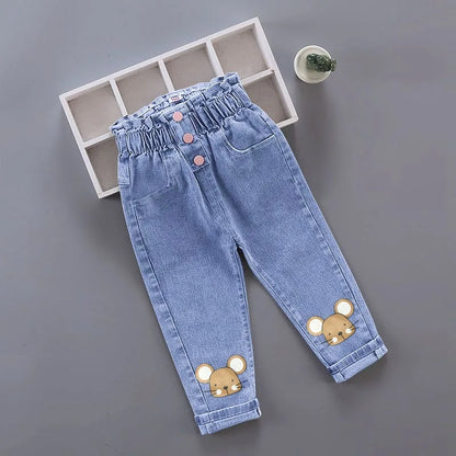 Playful Print Straight-Leg Jeans for Girls