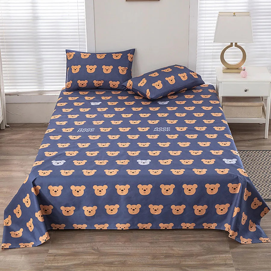 Waterproof TPU Flat Bed Sheet for Kids & Family Beds
