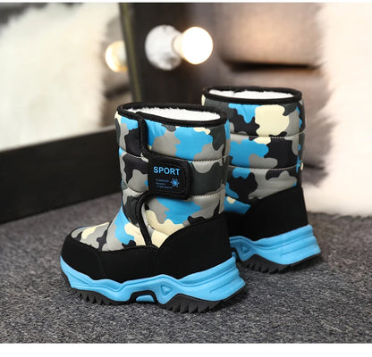 Waterproof Snow Boots for Kids – Plush-Lined Winter Boots with Non-Slip Sole (Toddlers & Youth)