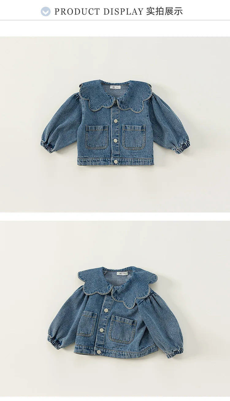 Ruffle Collar Denim Jacket for Girls (1-6 years)