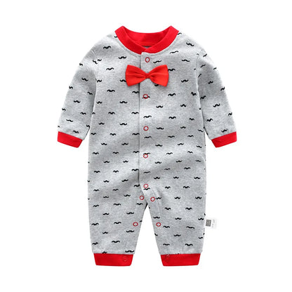 Bow-Tie Tuxedo Romper for Baby Boys