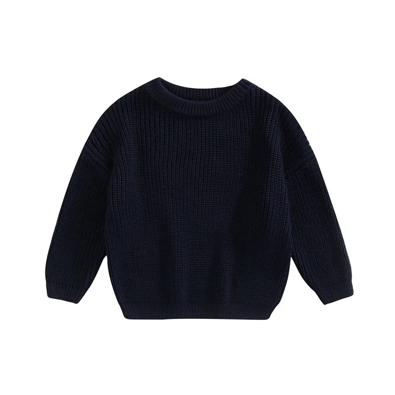 Classic Crewneck Cotton-Blend Knit Sweater for Babies & Kids