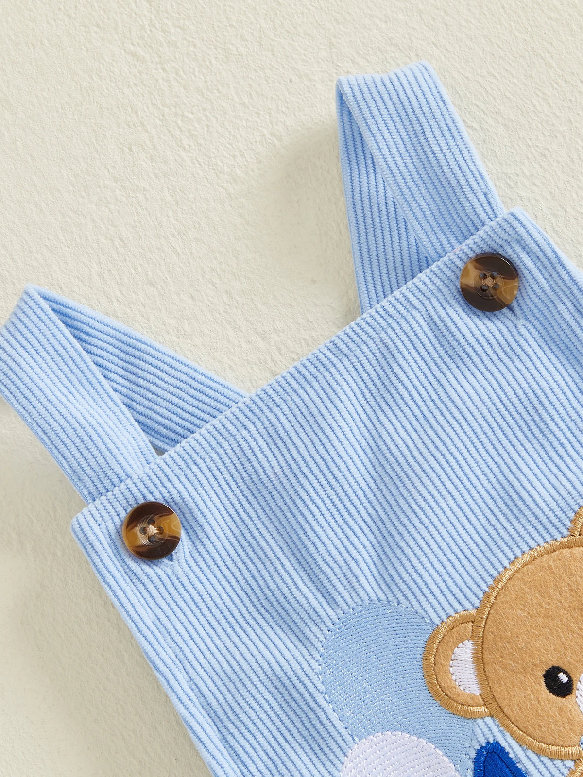 Citgeett Summer Infant Baby Boys Birthday Outfit Cute Bear Cake Embroidery Bodysuit Overalls Clothes