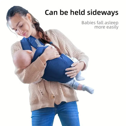 Multi-Position Baby Carrier with Padded Shoulder Straps & Adjustable Buckles