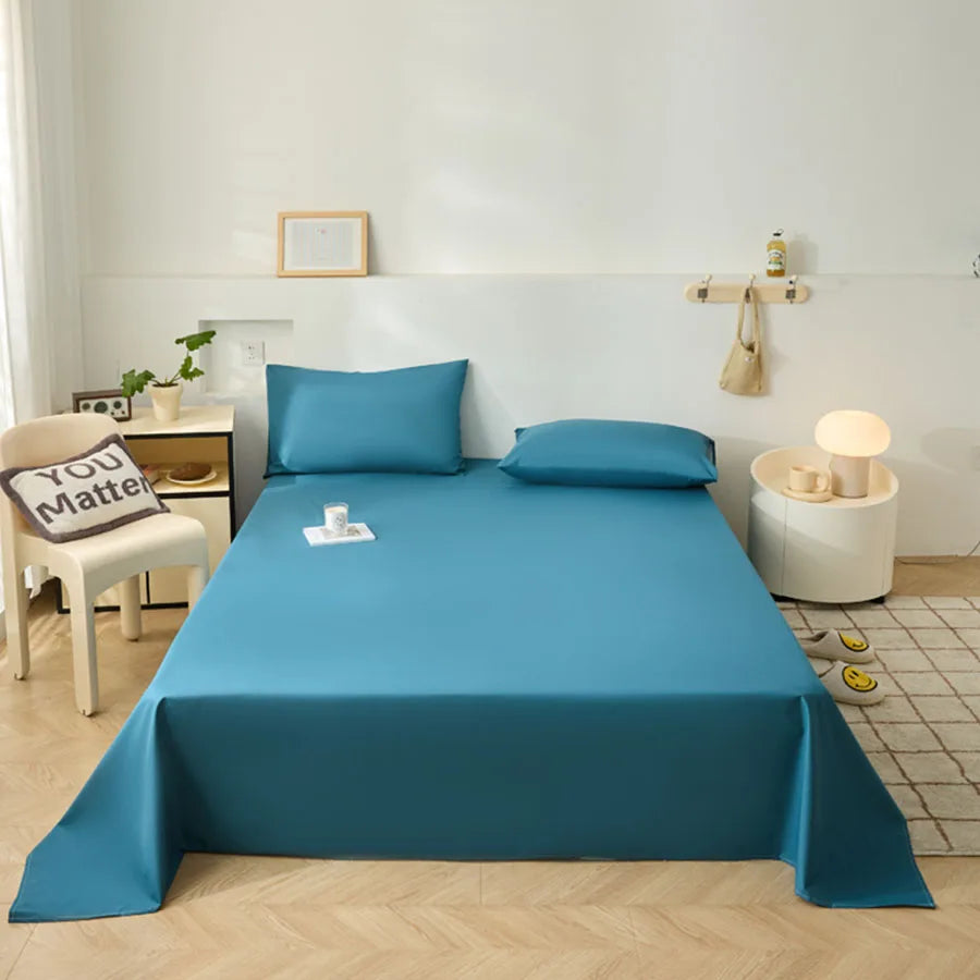 Waterproof TPU Flat Bed Sheet for Kids & Family Beds
