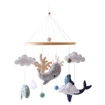 360° Rotating Wooden Crib Mobile Arm & Holder