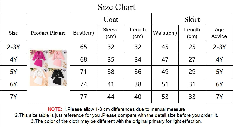 3D Rose Girls’ Blazer & Pleated Skirt Set