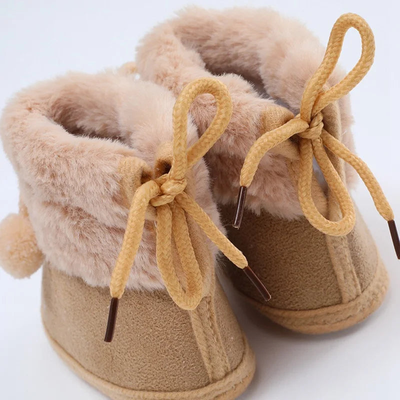 Winter Baby Snow Boots – Plush Warm First Walker Booties (0–18 Months)
