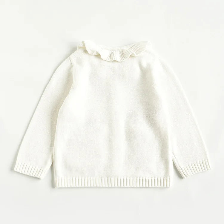 Knit Cardigan Sweater for Babies, Toddlers & Little Kids (9 Months–7 Years) – Button-Front, Embroidered Animals & Floral Details