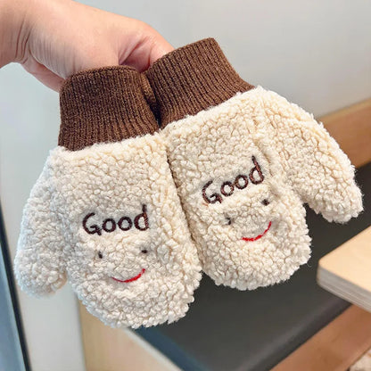 Lamb Fleece Baby Mittens – Cozy Plush Winter Gloves for Toddlers (1–4 Years)