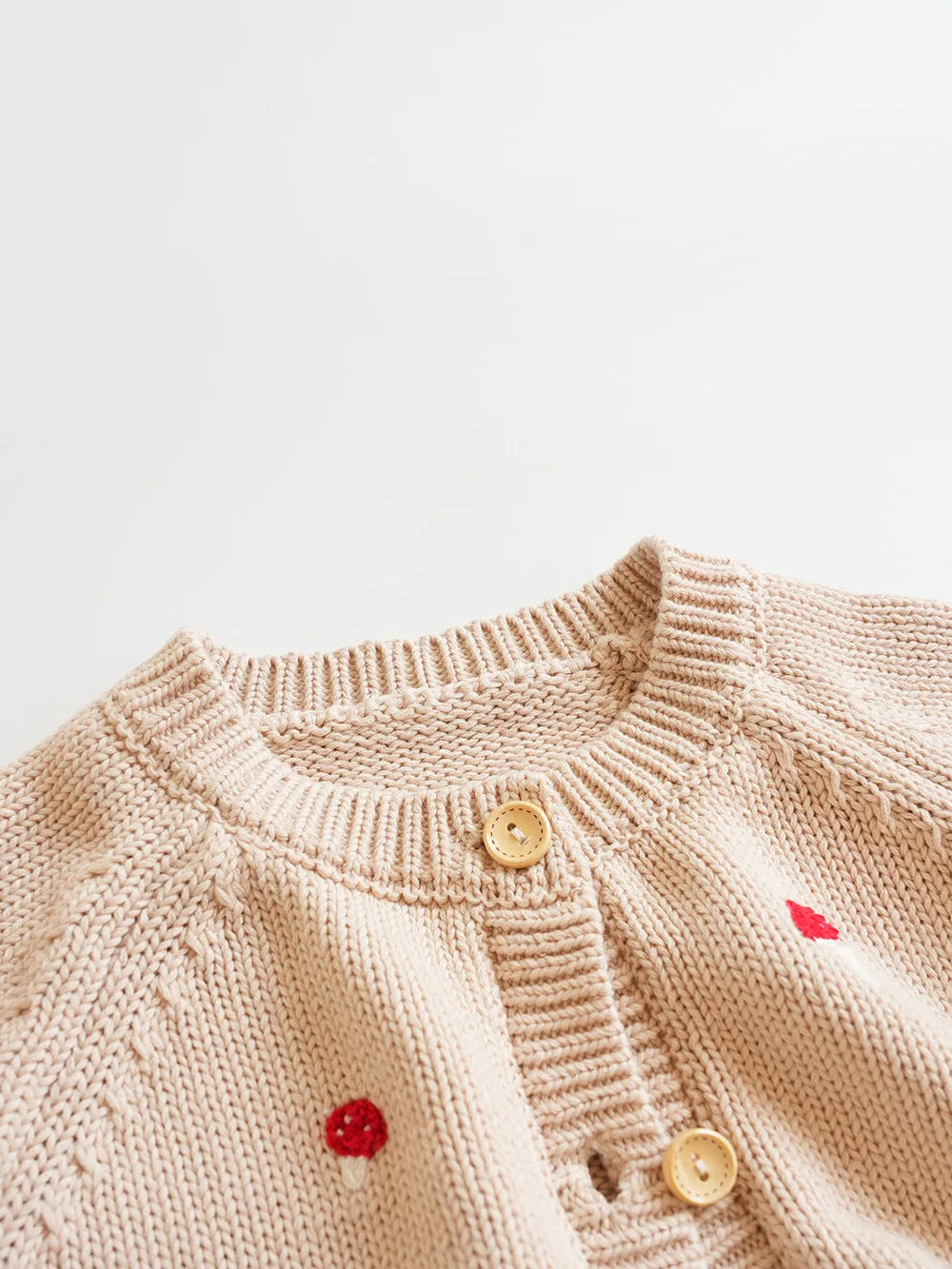 Baby & Toddler Girls Cotton Knit Cardigan (2–6 Years) – Button-Front Sweater with Duck Embroidery