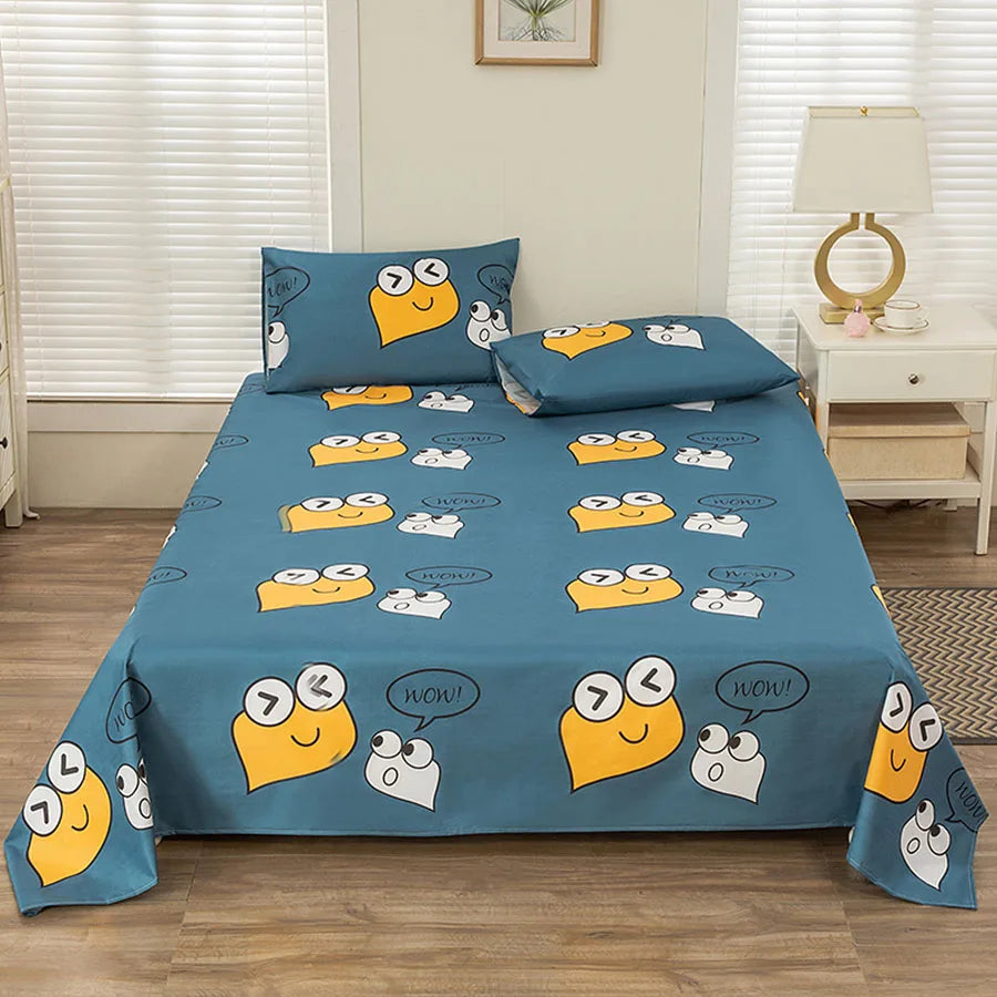 Waterproof TPU Flat Bed Sheet for Kids & Family Beds