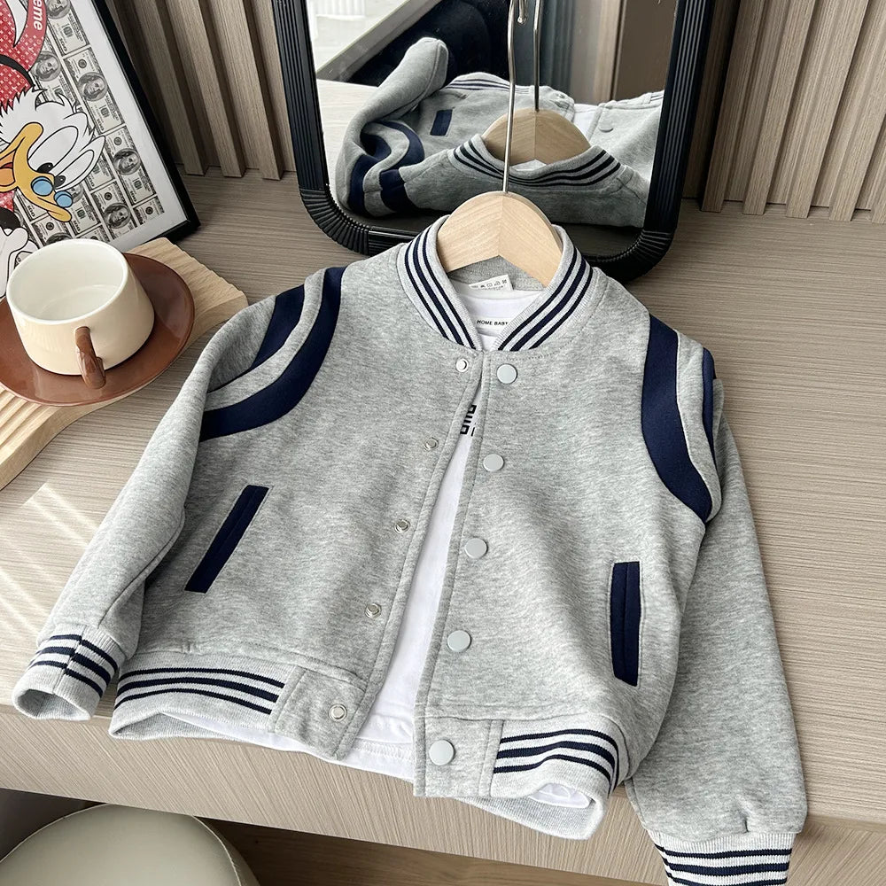 Personalized Embroidered Name Varsity Jacket for Boys