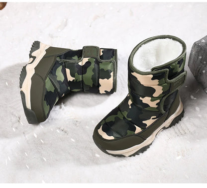 Waterproof Snow Boots for Kids – Plush-Lined Winter Boots with Non-Slip Sole (Toddlers & Youth)