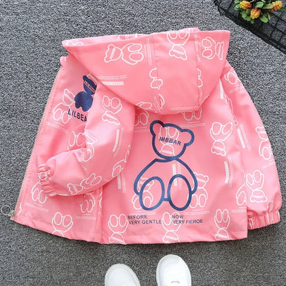 Scalloped Sailor Collar Denim Jacket for Girls
