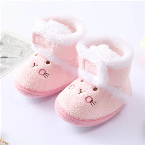 Soft Plush Bear Baby Booties – Cozy Winter First Walkers (0–18 Months)