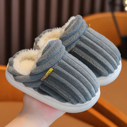 Cozy Winter Slippers for Kids – Plush-Lined, Non-Slip Indoor Shoes (Toddlers & Kids)
