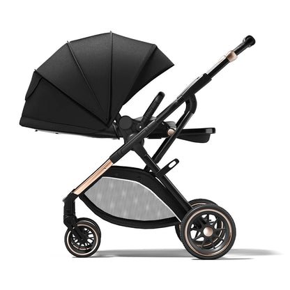 High Landscape Convertible Stroller with Reversible Seat – All-Terrain Wheels & 3-Position Recline