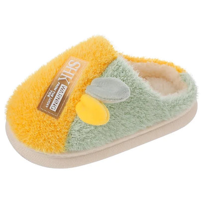 Plush Bunny Ear Kids Slippers – Warm Non-Slip Indoor Shoes for Toddlers & Kids