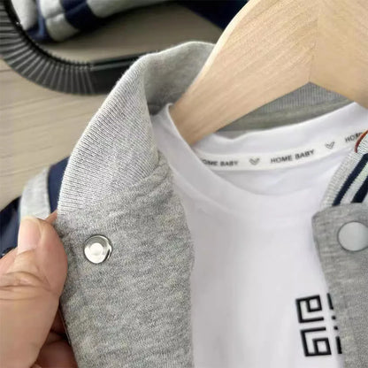 Personalized Embroidered Name Varsity Jacket for Boys