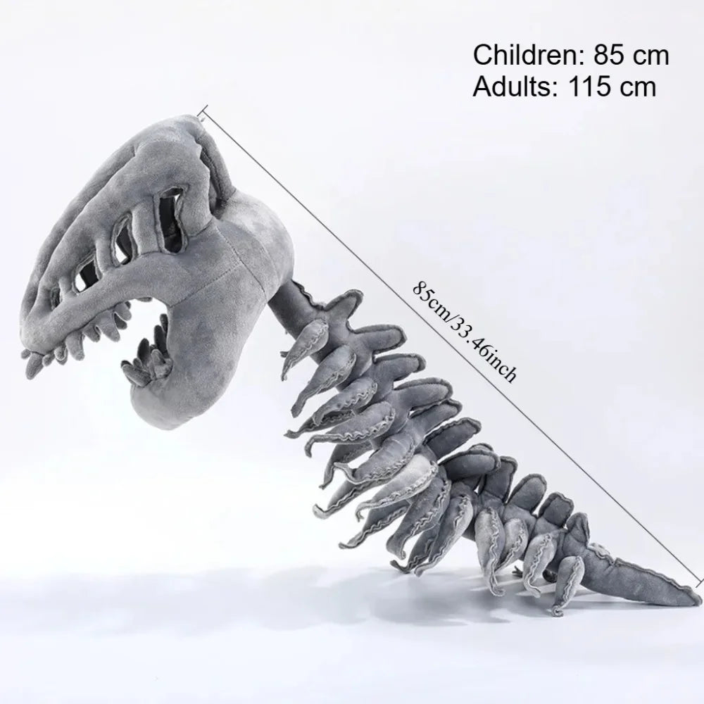 3D Dinosaur Skeleton Costume with Plush Skull & Spine