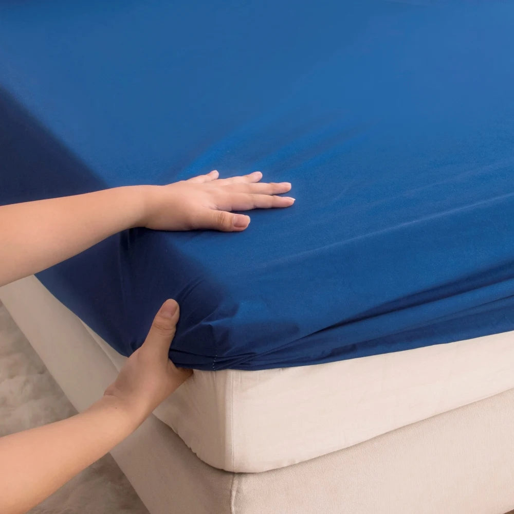 Waterproof Deep Pocket Fitted Sheet with TPU Mattress Protection