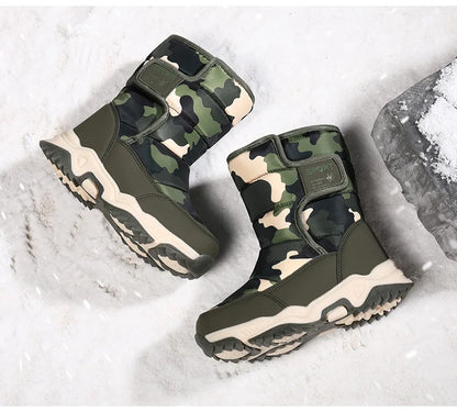 Waterproof Snow Boots for Kids – Plush-Lined Winter Boots with Non-Slip Sole (Toddlers & Youth)
