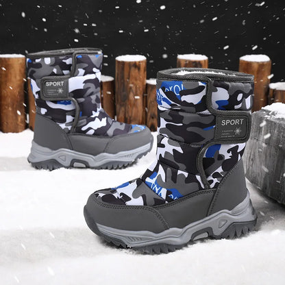 Waterproof Snow Boots for Kids – Plush-Lined Winter Boots with Non-Slip Sole (Toddlers & Youth)
